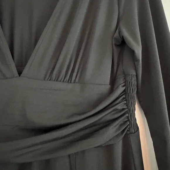 Baltic Born Black V-Neck Long Sleeve Dress - Picture 6 of 6